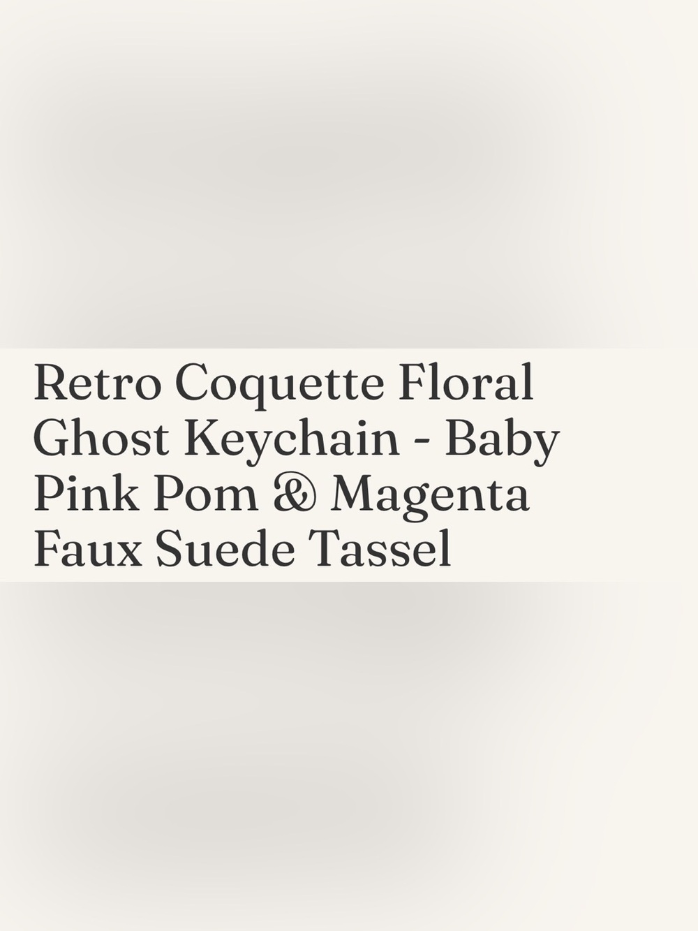 Fall Retro ghost keychain - Picture 2 of 2